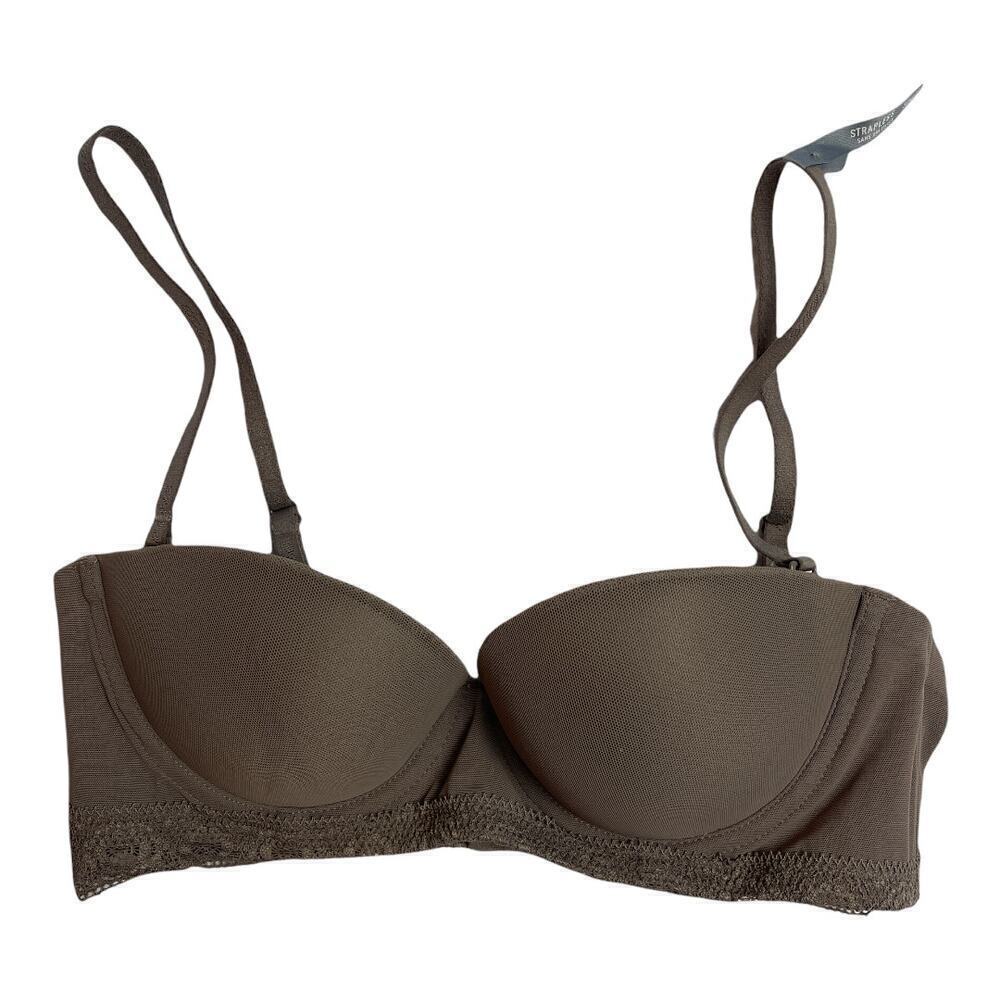 Aerie Tan Balcony Bra Women's Size 32B NWT